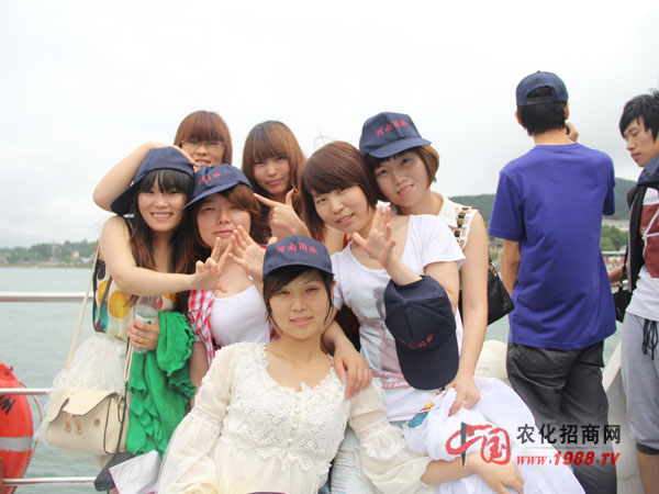 在前往劉公島的船上