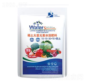 稀土大量元素水溶肥料15-15-30+TE-七竣州