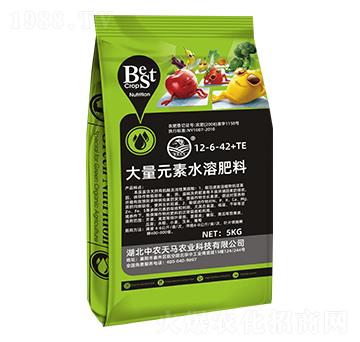 5kg大量元素水溶肥料12-6-42+TE-中農(nóng)天馬