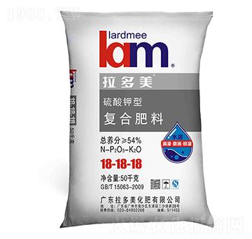 復(fù)合肥料-出口裝（18-18-18）硫酸鉀型（50kg）-拉多美化肥