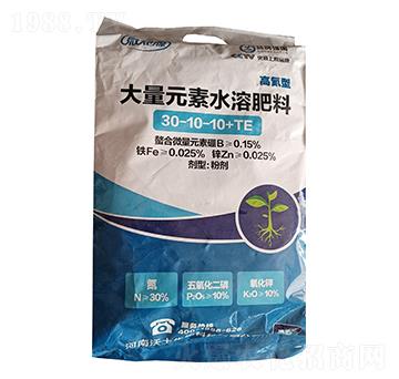 高氮型大量元素水溶肥料30-10-10+TE-微知源-沃土生物