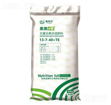 大量元素水溶肥料13-7-40+TE-果美e號-泰利爾