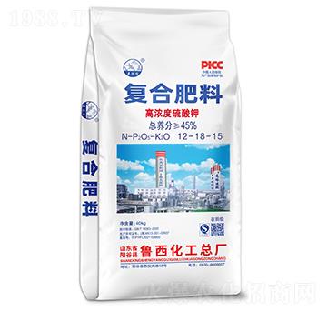 高濃度硫酸鉀復(fù)合肥料12-18-15-景陽岡-魯西化工